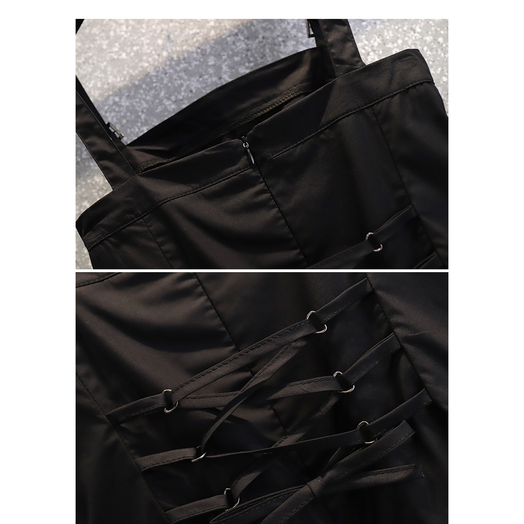 🌸Hàng Order🌸Váy Bigsize  2 Dây Phối Dây Đan Eo Chân Váy Xếp Tầng Lệch Cá Tính 🌸Hàng Quảng Châu | BigBuy360 - bigbuy360.vn