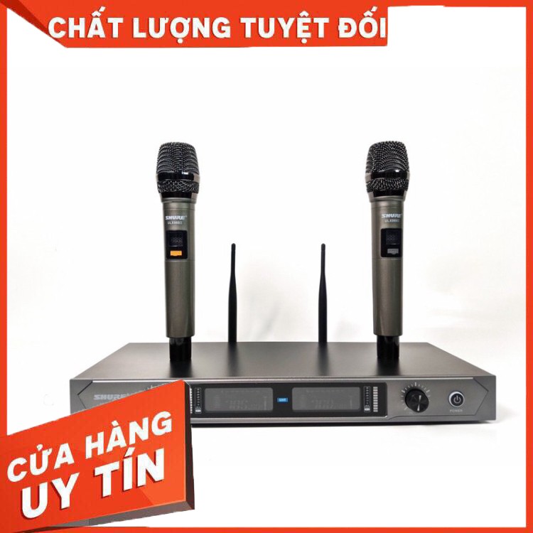 Micro Shu. Re ULX 980II sóng mạnh, hát nhẹ, củ micro chất lượng, hàng nhập khẩu loại 1 + Tặng chống lăn micro - Hàng chấ