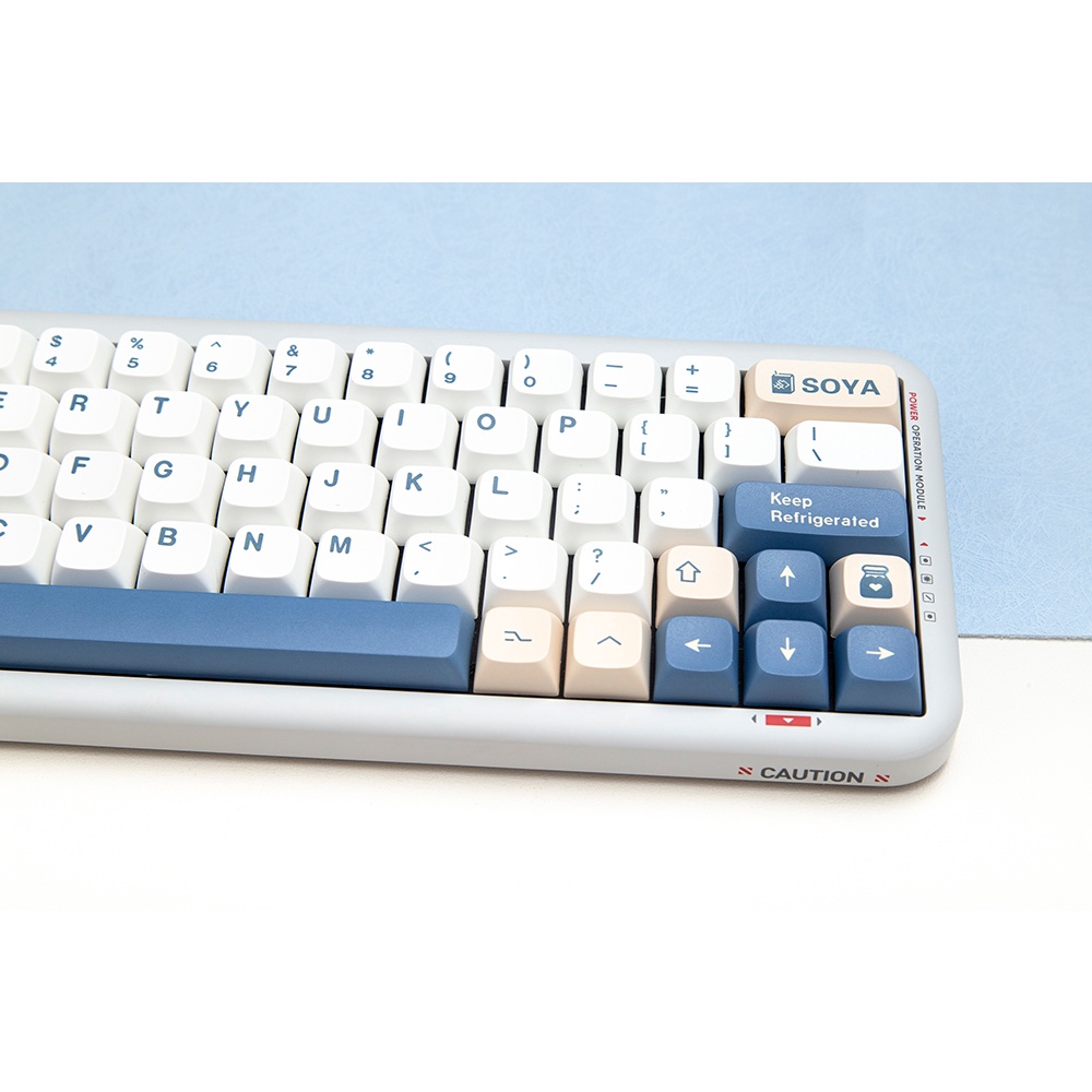 GMK soymilk  keycaps XDA profile Dye-Sublimation PBT  keycap 144keys