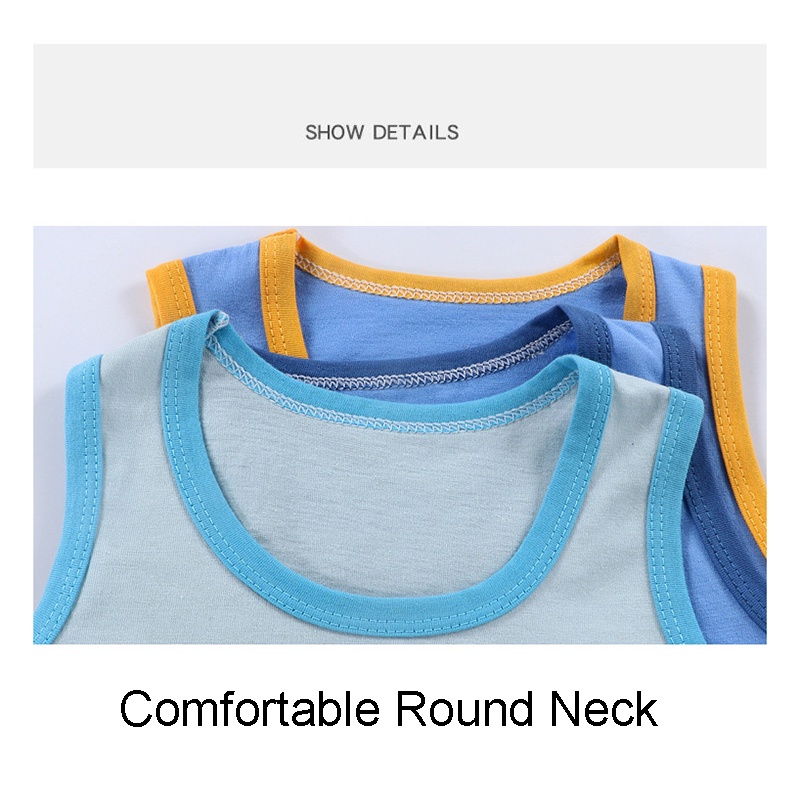 Set áo sát nách + quần short vải cotton thoáng khí phong cách Hàn Quốc cho bé