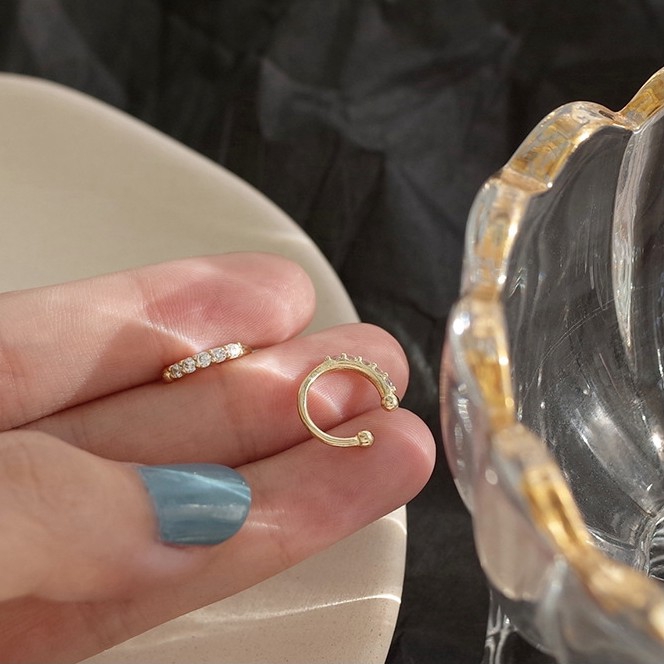 Khuyên Kẹp Sụn Tai Không Xỏ Lỗ Hình Ngôi Sao Đơn Giản