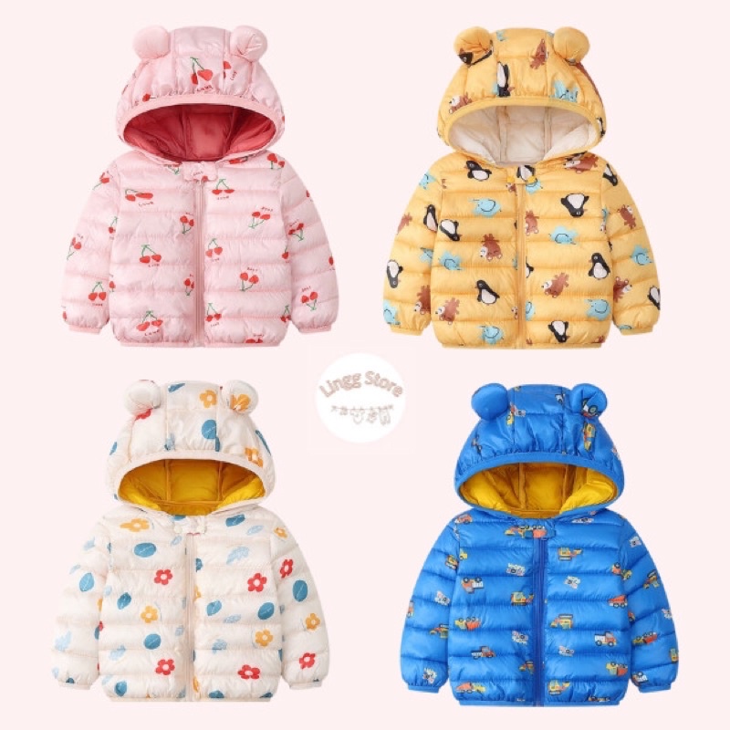 ÁO PHAO HOẠ TIẾT CÓ MŨ CHO BÉ SIZE 9-20kg