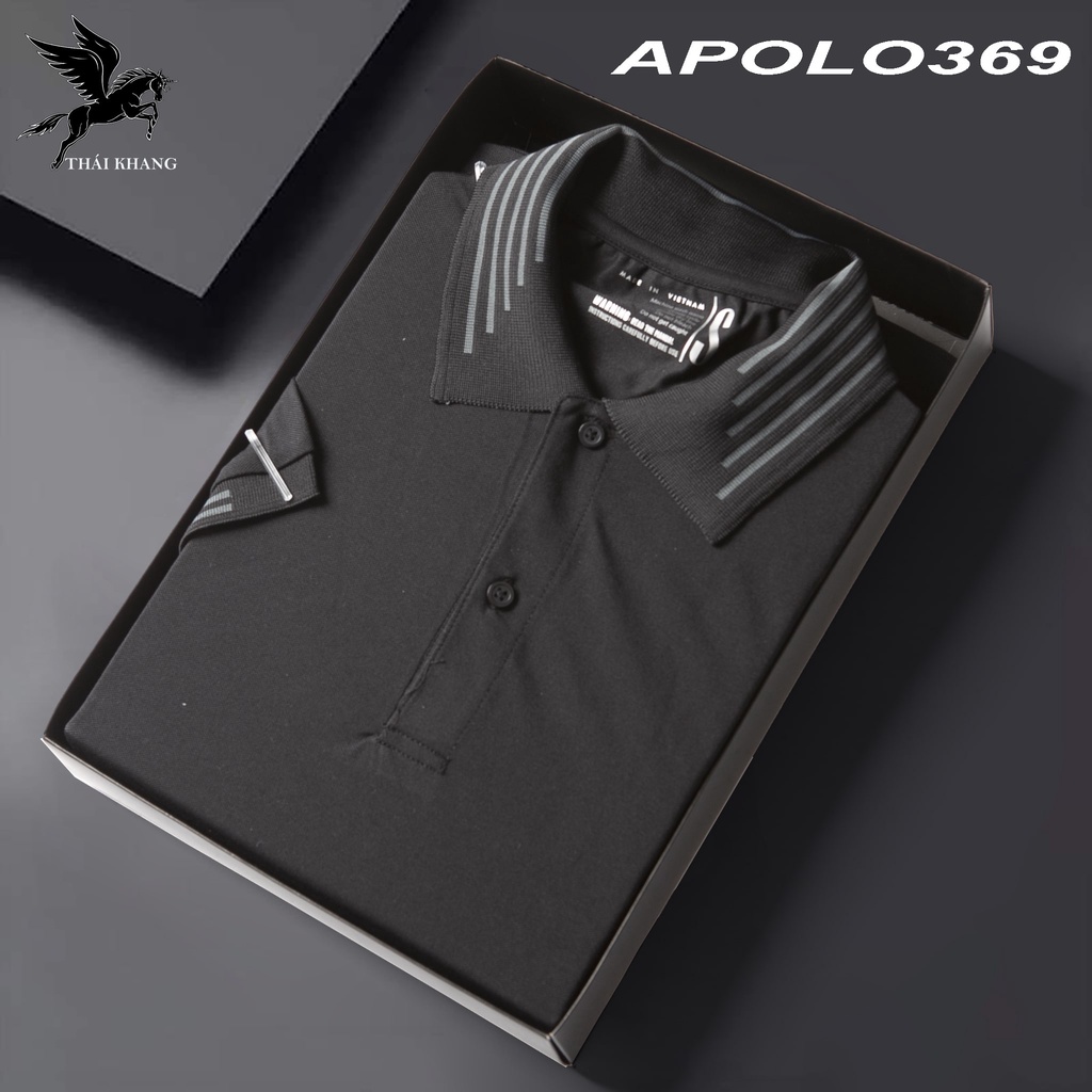 Áo thun nam có cổ polo THÁI KHANG vải coolmax hàng hiệu mềm mát ít nhăn APOLO37 hàng xả