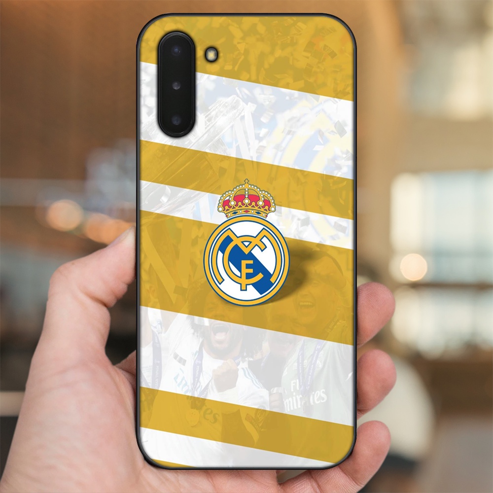 Ốp lưng Samsung Note 10 viền đen in hình Real Madrid