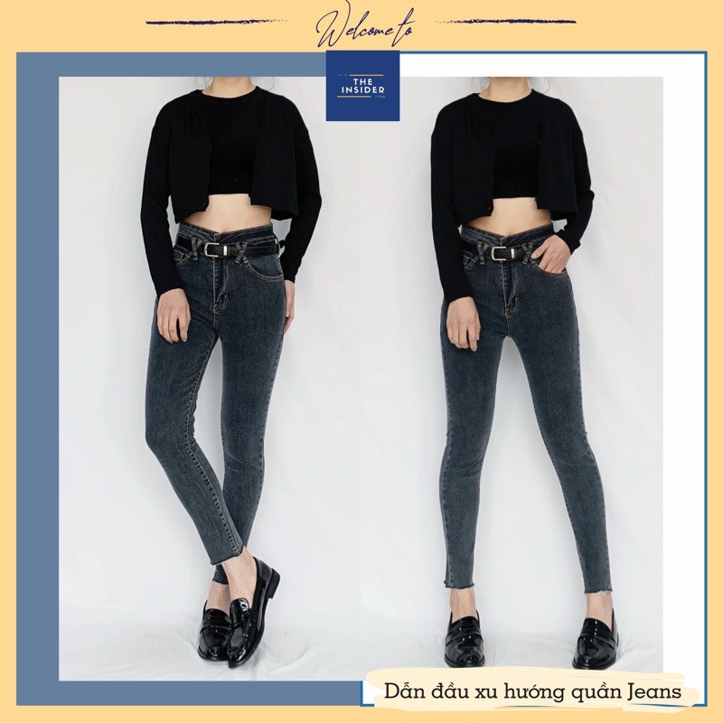 Quần bò nữ Quần Skinny Jeans Q1533ti Q2004ti ômcạp cao