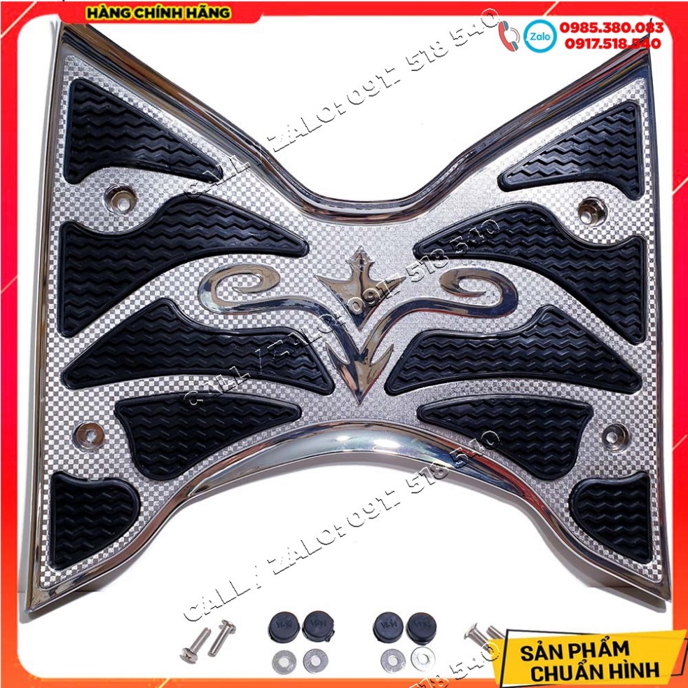 THẢM SH 2020 - Sh 2021 - SH 2022 MẠ CROM CHÍNH HÃNG ARTISTA ( LƯU Ý CÓ ỐC GẮN XUỐNG SÀN)  Nhựa ABS cao cấp