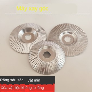 ✾◎♗Chế biến gỗ chà nhám nhựa loại máy mài đĩa xuyên lỗ với bánh tròn cứng dao đánh bóng xe góc trà dũa