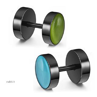Barbell dumbbell earring male personality trend fashion jewelry Kuroshio street