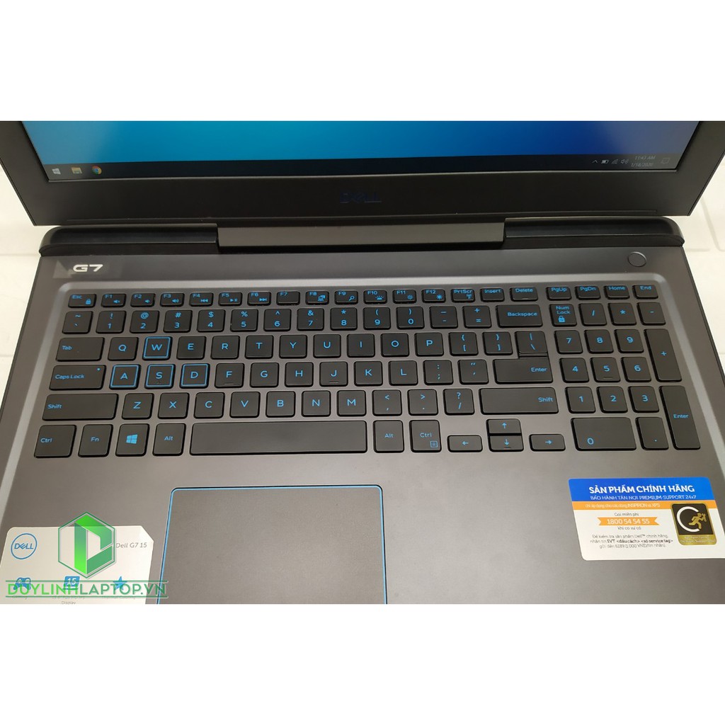 Laptop Dell Inspiron G7 7588 (Core i7-8750H Geforce GTX 1050Ti 4GB RAM 8GB SSD 128GB HDD 1 TB 15,6) cấu hình cao