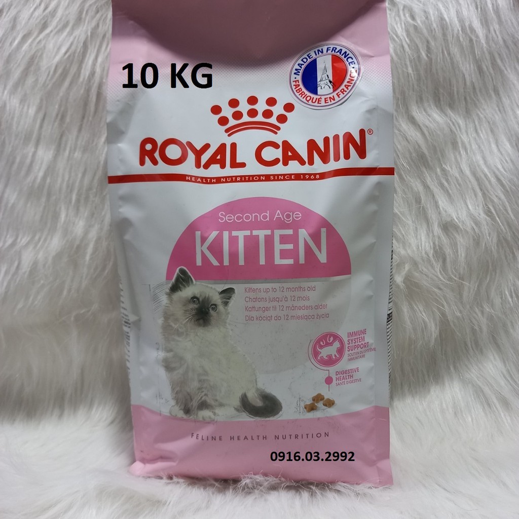 Thức ăn cho mèo con Royal Canin Kitten 10kg Dành cho mèo 412 tháng tuổi