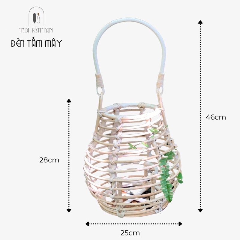 ĐÈN TẤM MÂY- ĐÈN LỒNG MÂY TREO TRANG TRÍ- CHỤP ĐÈN THẢ TRẦN, để nến thơm trang trí cho homestay, quán cafe, ban công