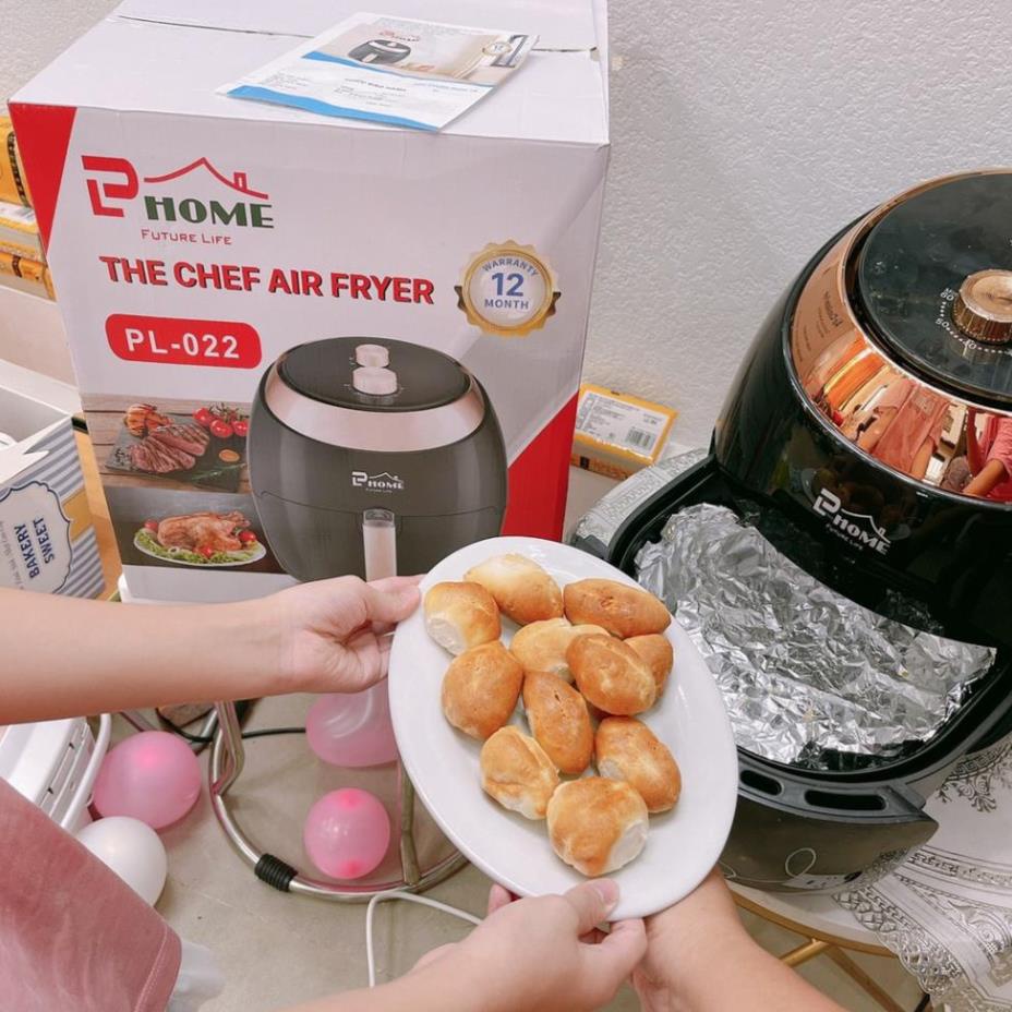 Nồi Chiên Không Dầu PL Home 022, Nồi chiên 8,2 lít công suất 1800W bảo hành 12 tháng