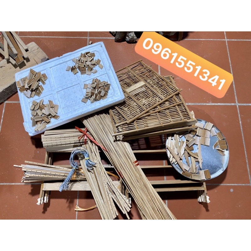 Khung lồng chào mào vuông đấu bằng trúc dễ lắp ráp