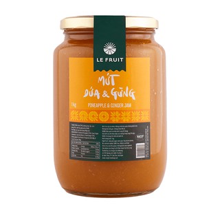 Mứt Dứa & Gừng từ trái cây tươi Le Fruit 1kg