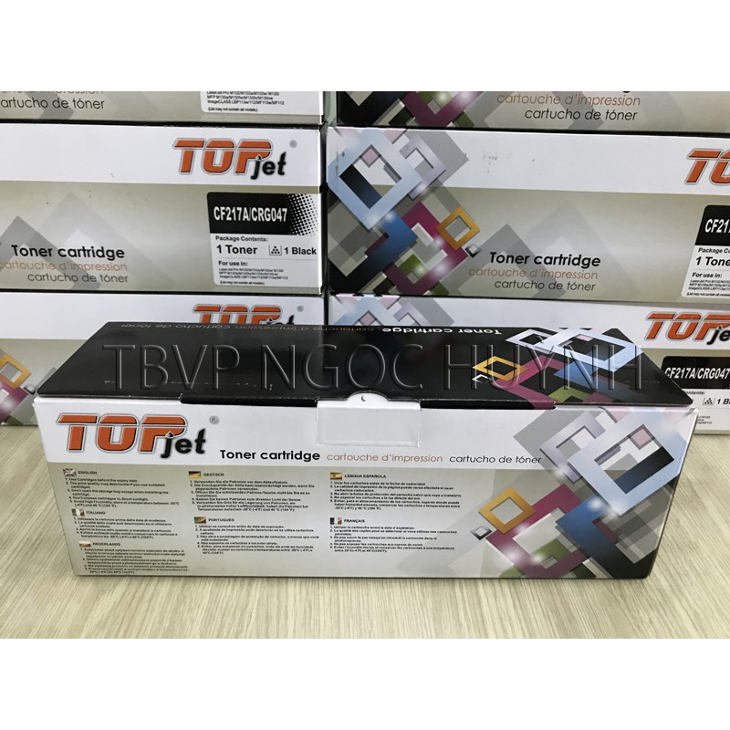 Hộp Mực TOPjet HP 17A CF217A Hộp Mực Máy In HP M102a M130a Full Chip Mực