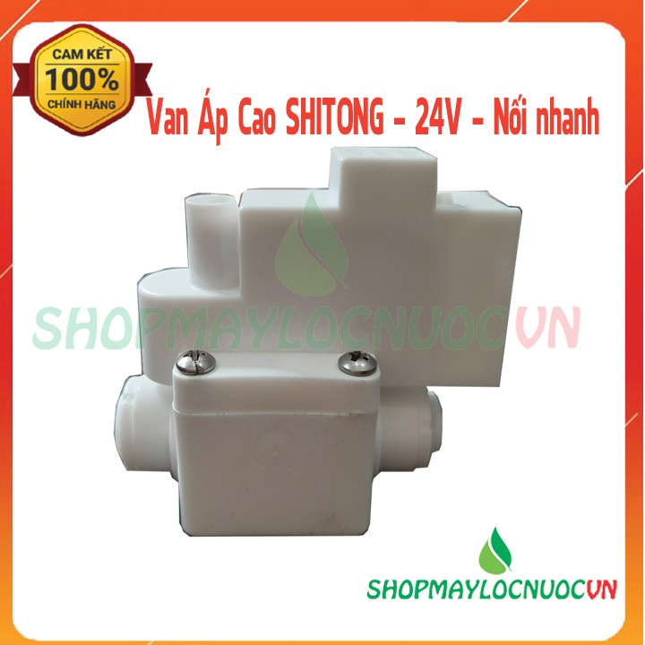 Van Áp Cao Máy lọc nước RO - Shitong -24V – Loại Nối nhanh - Dùng được cho các loại Máy Lọc Nước RO - ShopMayLocNuocVN