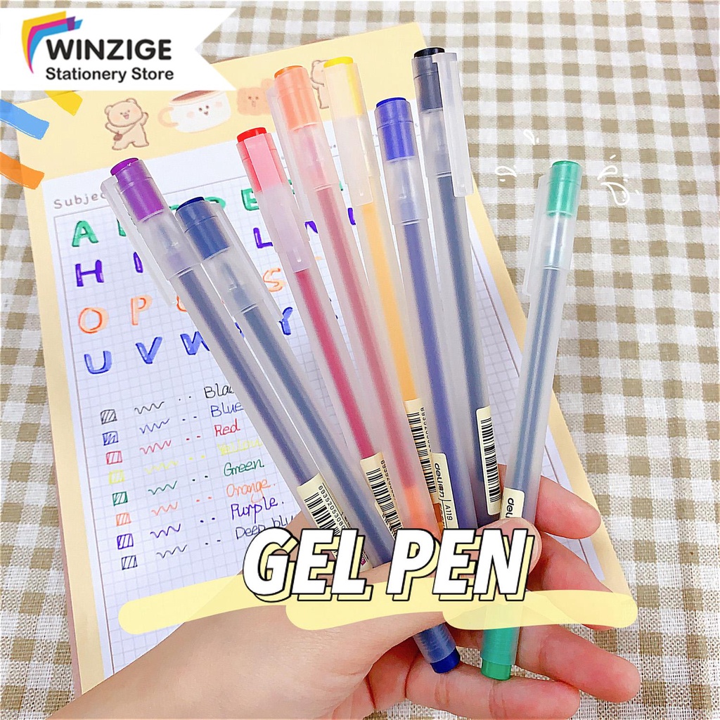 Winzige bút gel màu bút bi nước bút gel nhiều màu Bút viết bút gel ngòi 0.5mm văn phòng phẩm học sinh