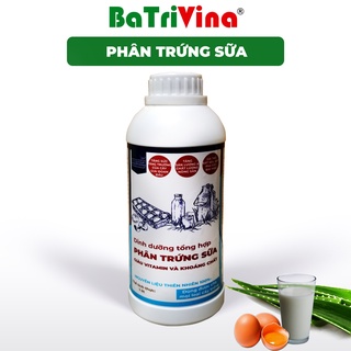 Chai 1 lít Phân Trứng Sữa Nha Đam nhà ủ siêu dinh dưỡng bón thúc giai đoạn sinh trưởng, giúp bền cây phục hồi cây