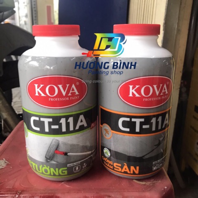 Chống thấm KOVA chính hãng - Lon 1kg (màu trắng sữa) (có 2 loại: sàn và tường)