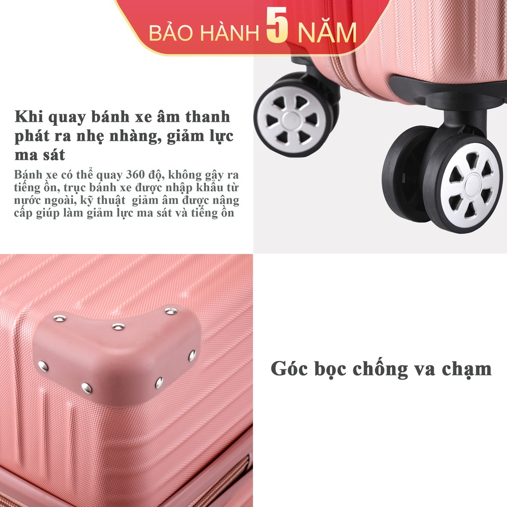 Vali kéo du lịch Kingsun vali size20/24inch Bảo hành 5 năm