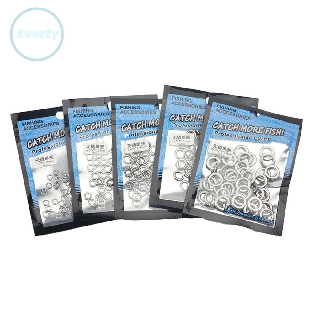 SWTDRM- ~50pcs Fishing Solid Ring 304 Stainless Steel O-Type Boat Fishing Accessories New-