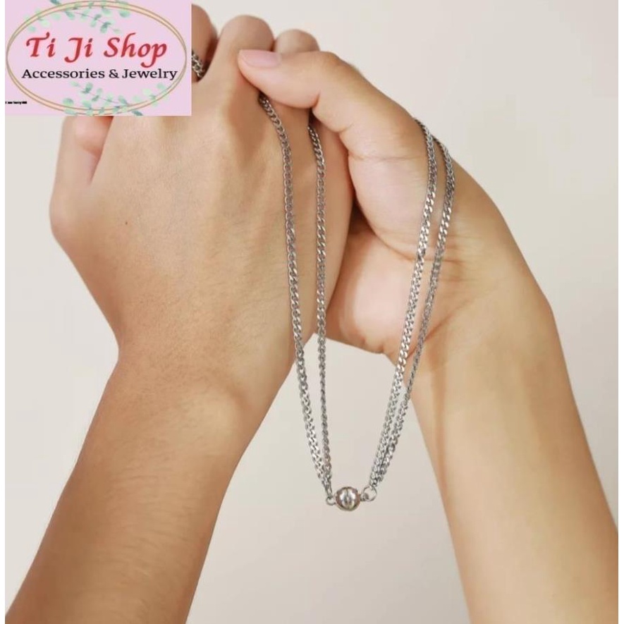 Mặt nam châm inox làm vòng tay  dây chuyền đôi hút nhau