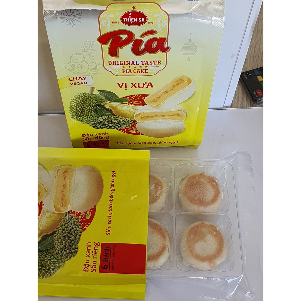 Bánh Pía Mini Chay Vị Đậu Xanh Sầu Riêng Chính Hãng Thiên Sa