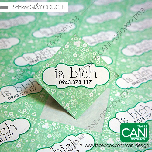 In theo yêu cầu Tem Nhãn Sticker Decal giấy dán