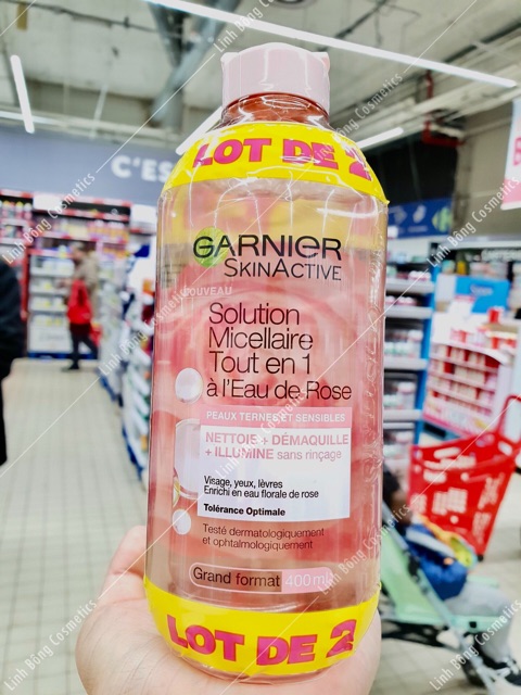 NƯỚC TẨY TRANG GARNIER EAU DE ROSE 400ML