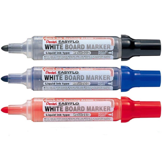 Bút lông bảng Pentel Easyflo Whiteboard Marker Pen, MW50M,