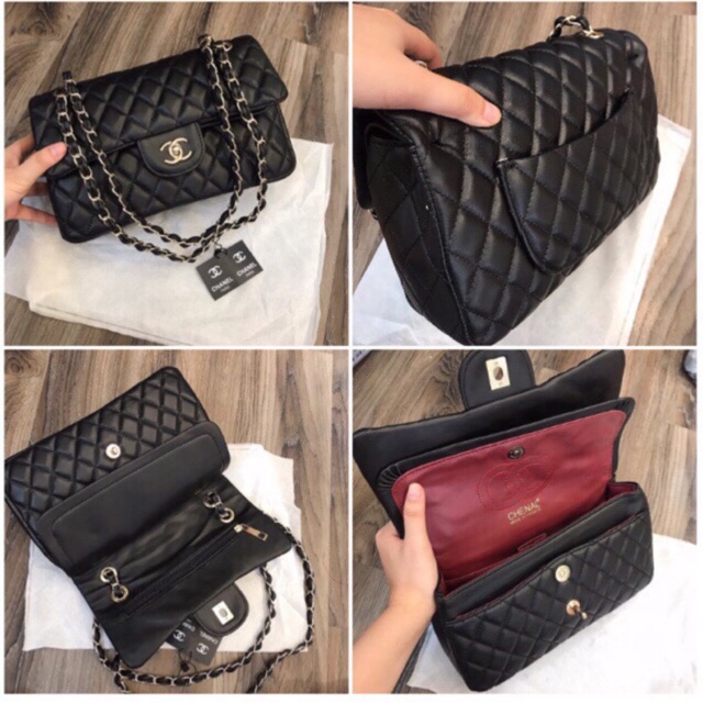 Freeship Túi CN classic 2 nắp size 26 cực xinh