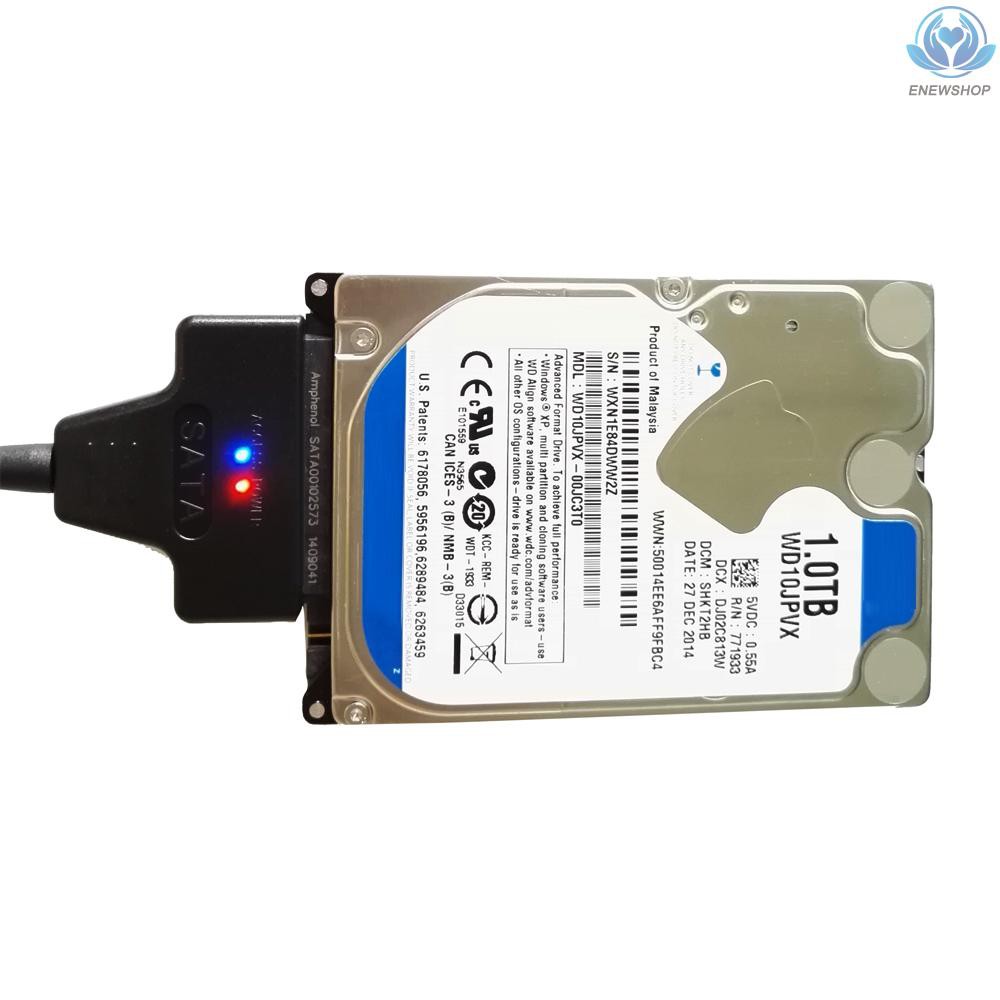 Cáp Chuyển Đổi Usb 2.0 Sang Sata 22pin Cho Ổ Cứng 2.5 &quot;Sata Hdd