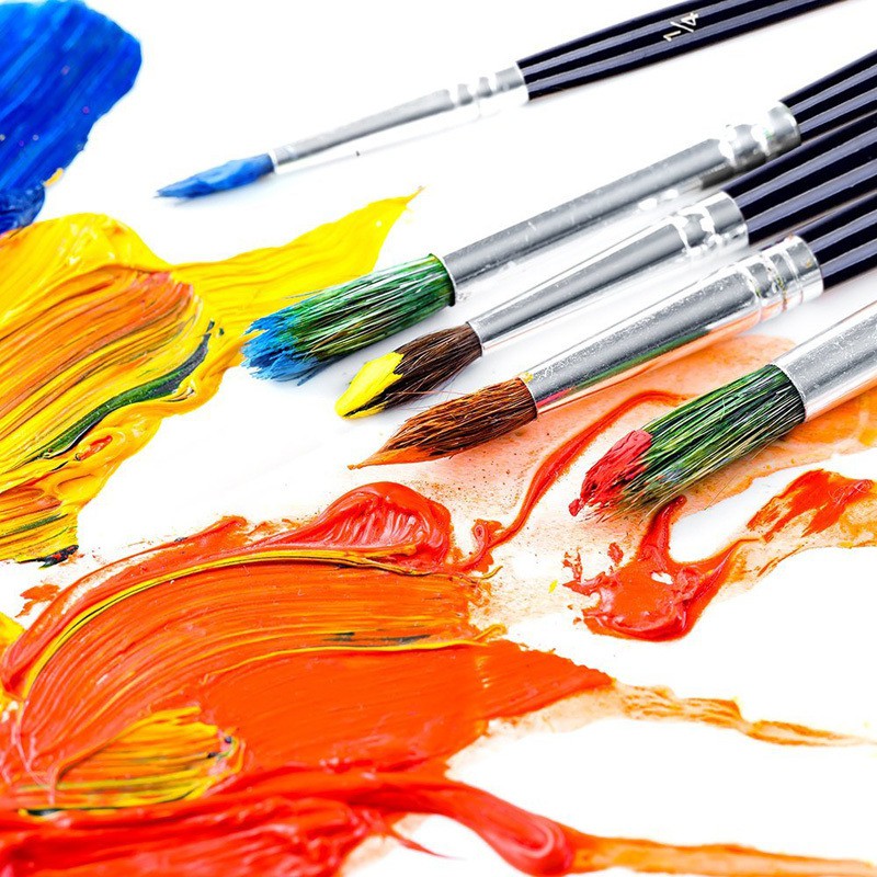 Bộ 12 Cọ Vẽ Tranh SeamiArt Bằng Nylon Nhiều Kiểu Dáng