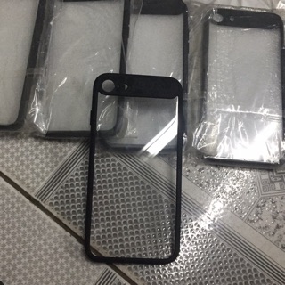 Ốp dẻo trong viền đen auto focus cho iPhone 7&8