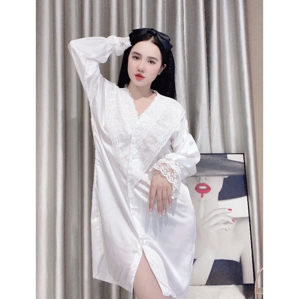 Đầm ngủ gợi cảm. Đầm xuông from rộng Lụa Latin mềm mại. Đầm ngủ nữ cao cấp