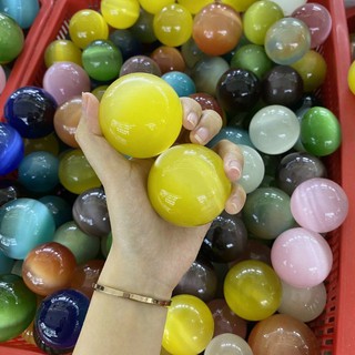 cặp bi lăn tay đá mắt mèo 5cm