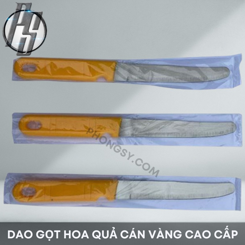 [Mã 12LSSALE giảm 100% đơn 50k] Dao gọt hoa quả cán vàng cao cấp