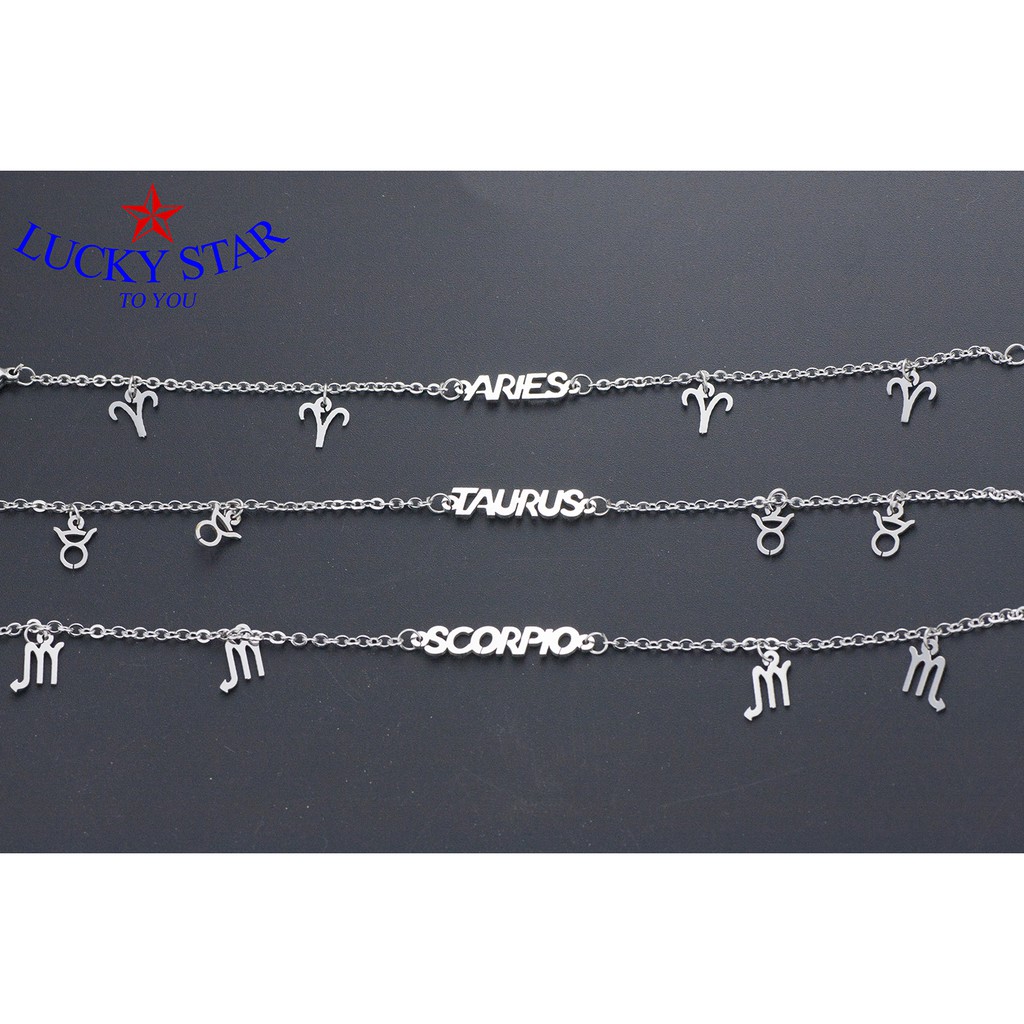 Lắc tay cung hoàng đạo thời trang độc đáo