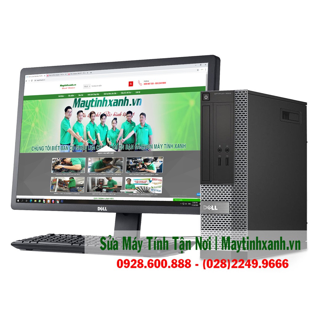 Bộ Máy Tính Bàn Dell Optiplex 3020SFF (Core I3-4100, Ram 4Gb, SSD 128Gb) Giá Rẻ, Bảo Hành 12 Tháng