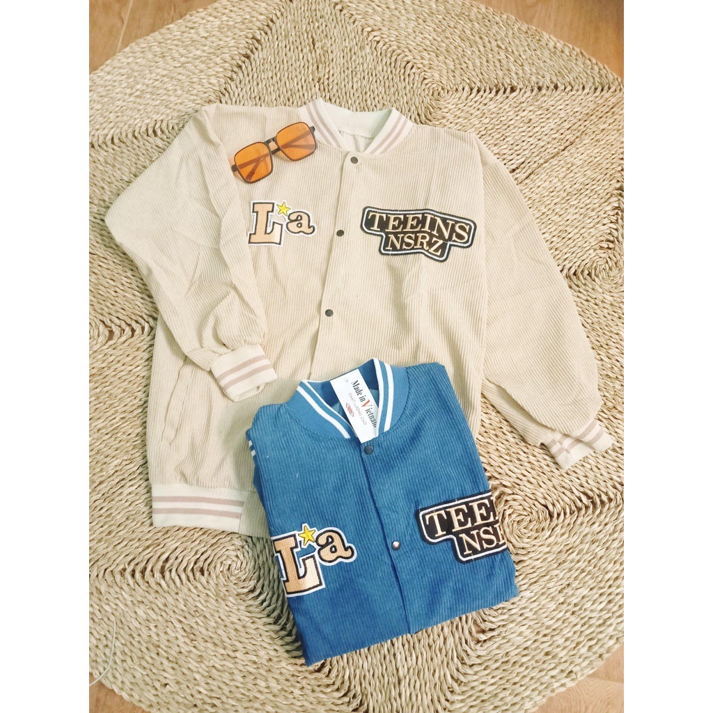 ( ẢNH THẬT) - Áo Khoác Bomber Chất Nhung  Kiểu Dáng Ullzang Unisex -  ZADOLA FASHION