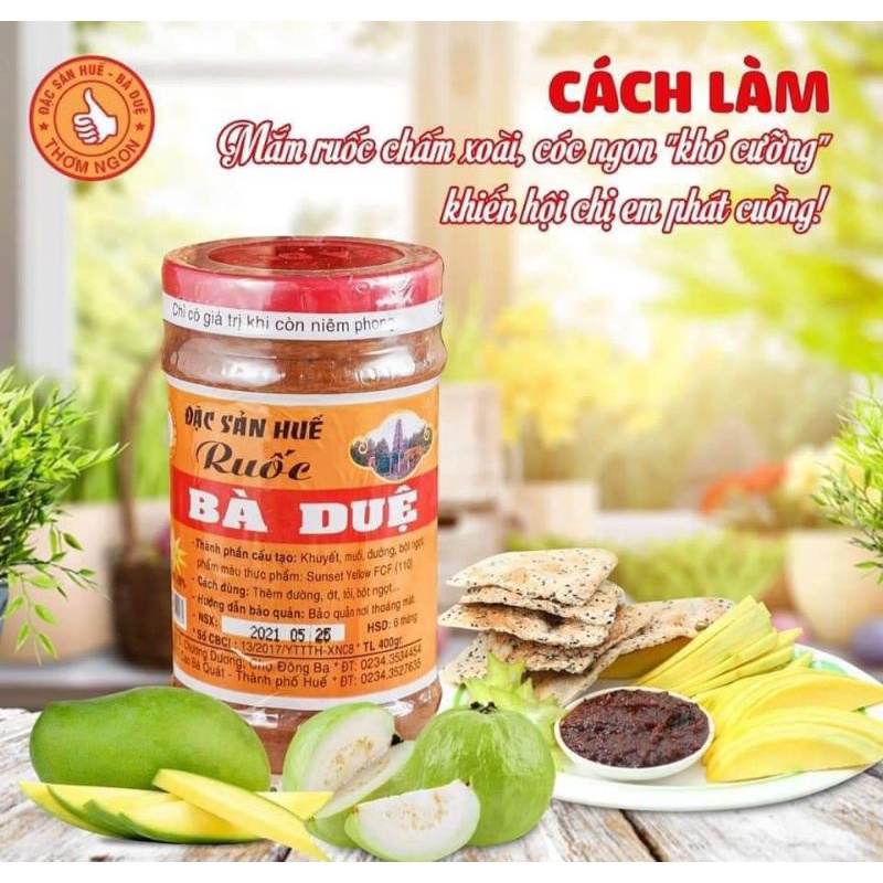 MẮM RUỐC HUẾ BÀ DUỆ HŨ 400g