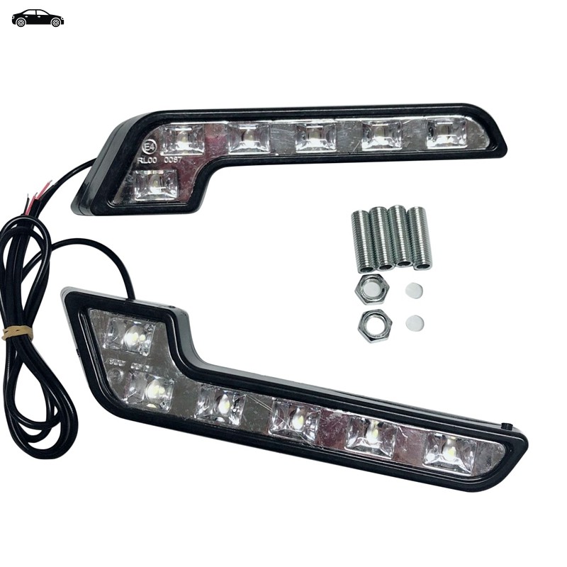 2 Đèn Led Drl 12v Siêu Sáng Chống Nước Cho Xe Hơi