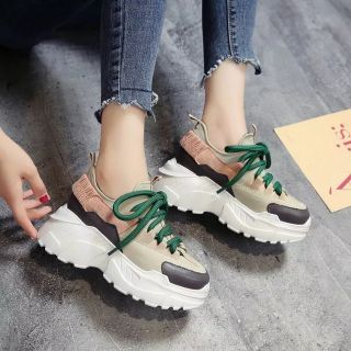 [Ảnh thật+video] Giày Thể Thao Nữ Chun Sau Dây To
