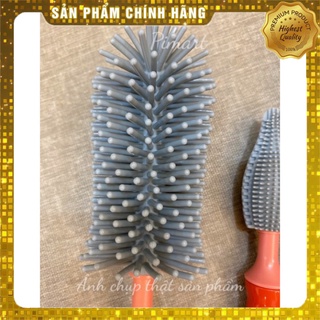 Cọ bình sữa núm ti silicon 3 chi tiết cao cấp