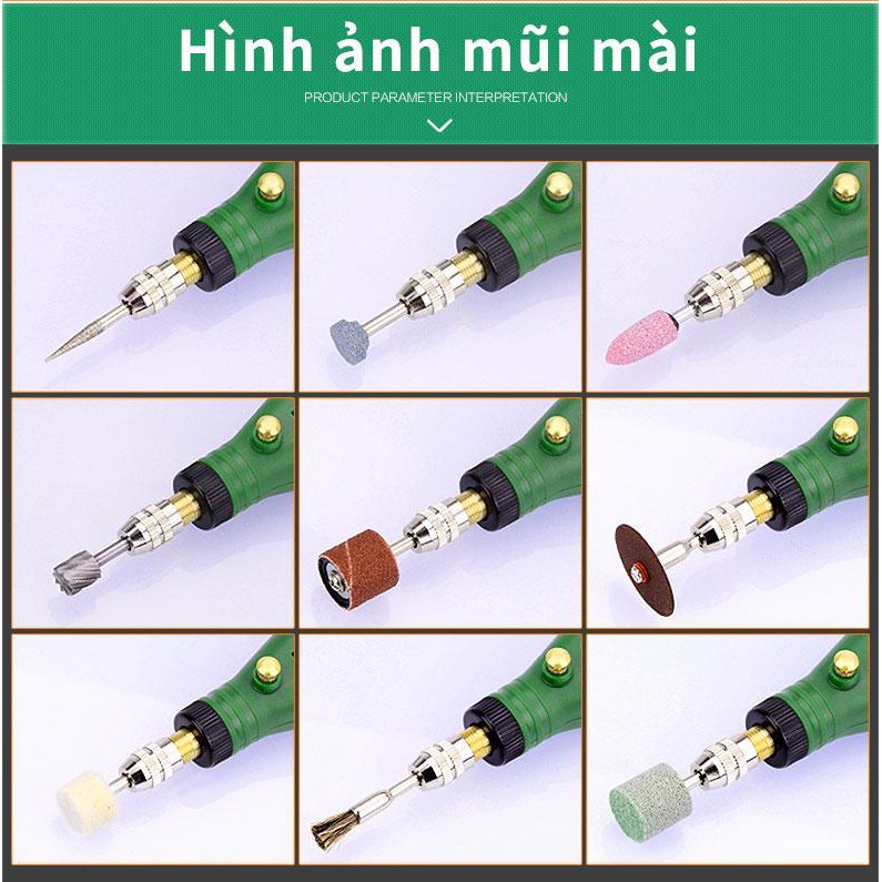 Máy mài điện đánh bóng mini 108 chi tiết - Home and Garden