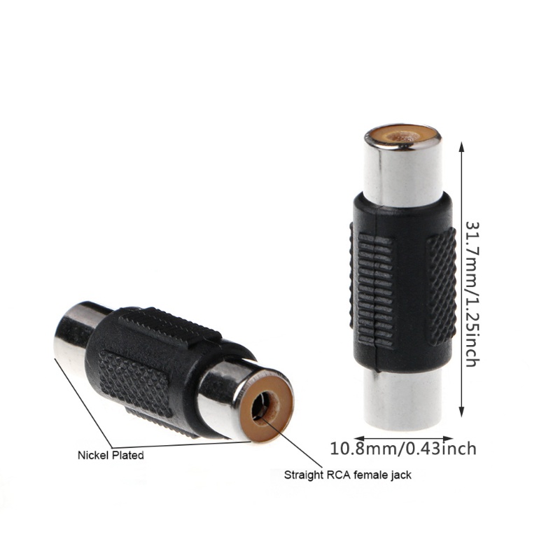 Set 5 Đầu Nối Chuyển Đổi RCA Female Sang RCA Female o