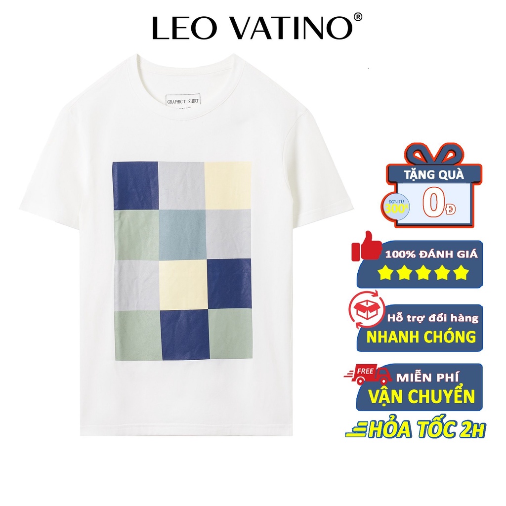 Áo thun nam cổ tròn GRAPHIC in cao cấp vải Cotton xuất xịn,chuẩn form,trẻ trung, năng động APGP05 - Leo Vatino
