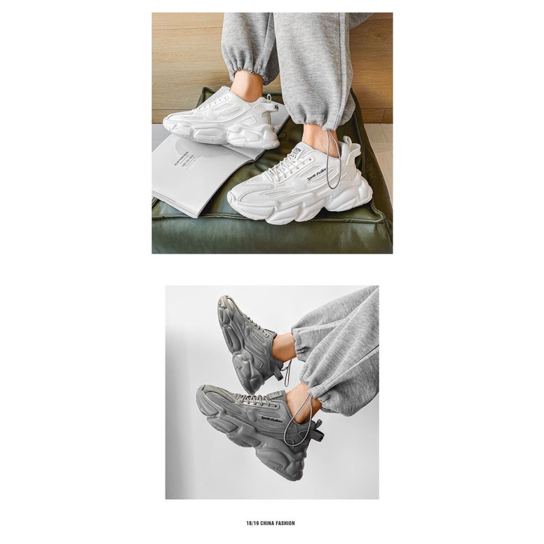 Giày Thể Thao Đế DàY Tăng ChiềU Cao RKC243 ThờI Trang Cho Nam