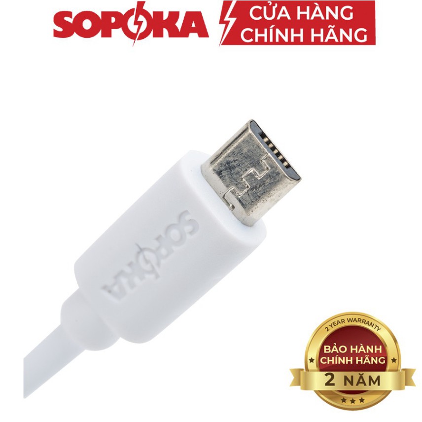 Cáp sạc SOPOKA DQ01 chân Micro USB chính hãng dây 1M