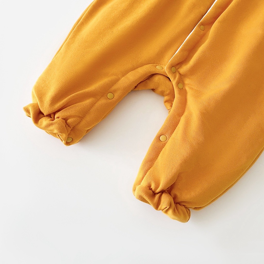 Áo liền quần SANLUTOZ dài tay in họa tiết hoa dễ thương cho bé gái